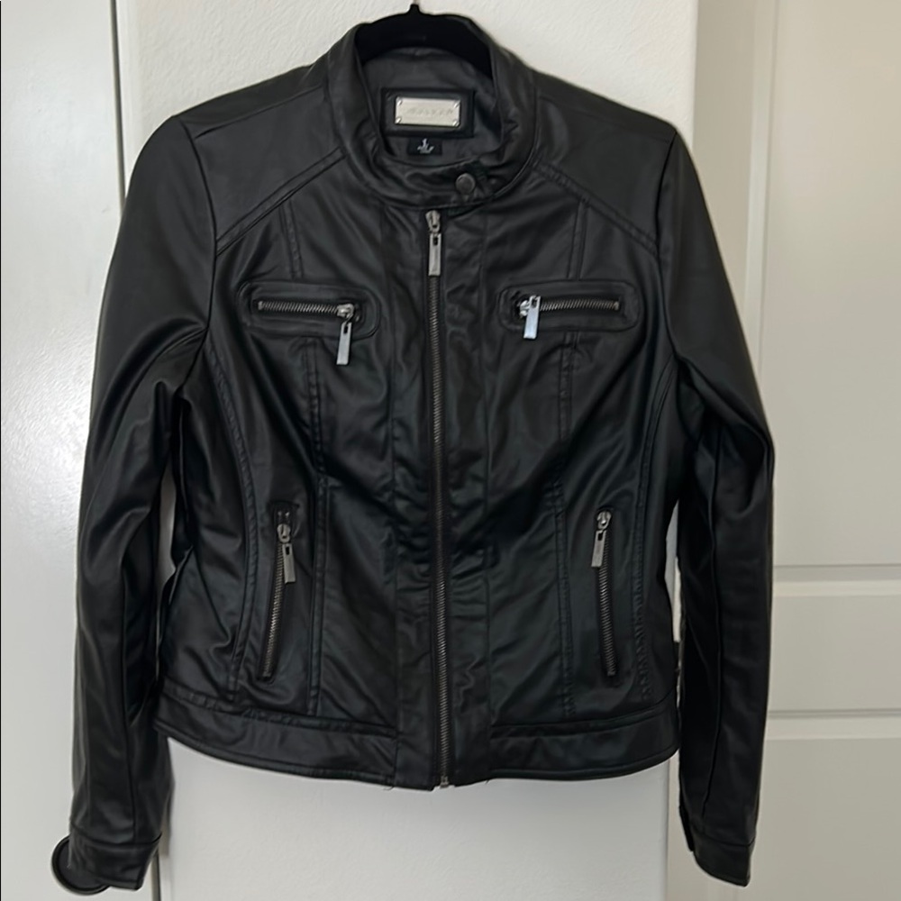 Jou Jou Black Leather Jacket